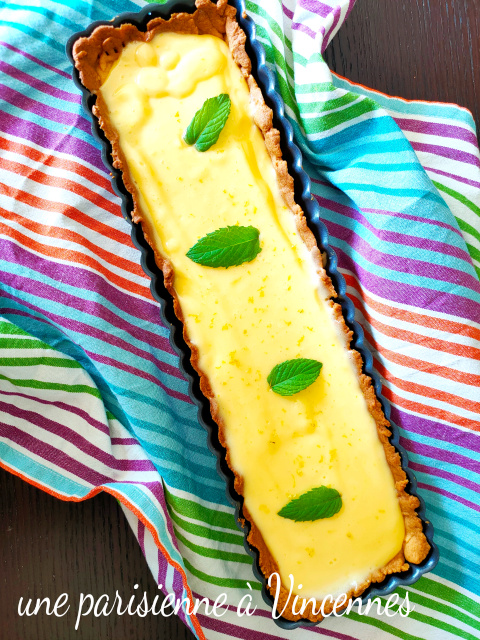 tarte au citron menthe