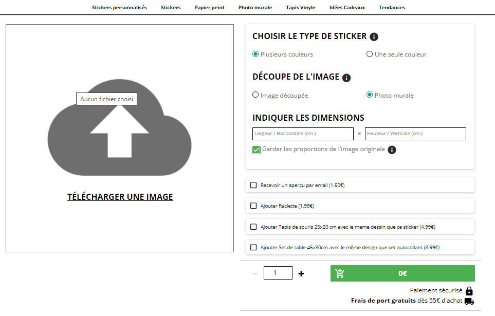 personnaliser son autocollant