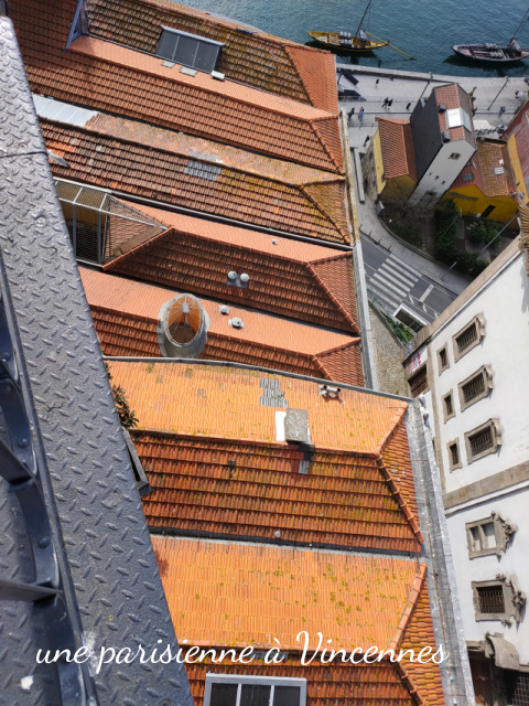 vue sur les toits du pont 
porto
